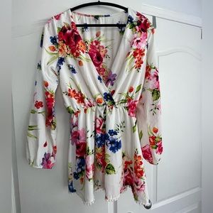 Windsor floral romper